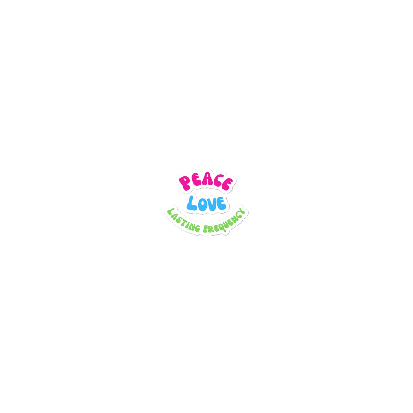 Peace, Love LF Sticker