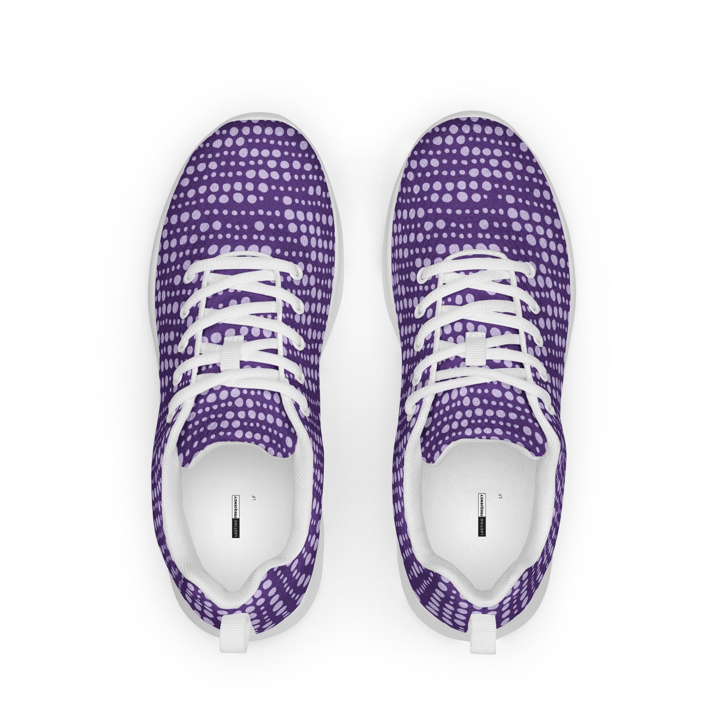 Purple Lights athletic shoes