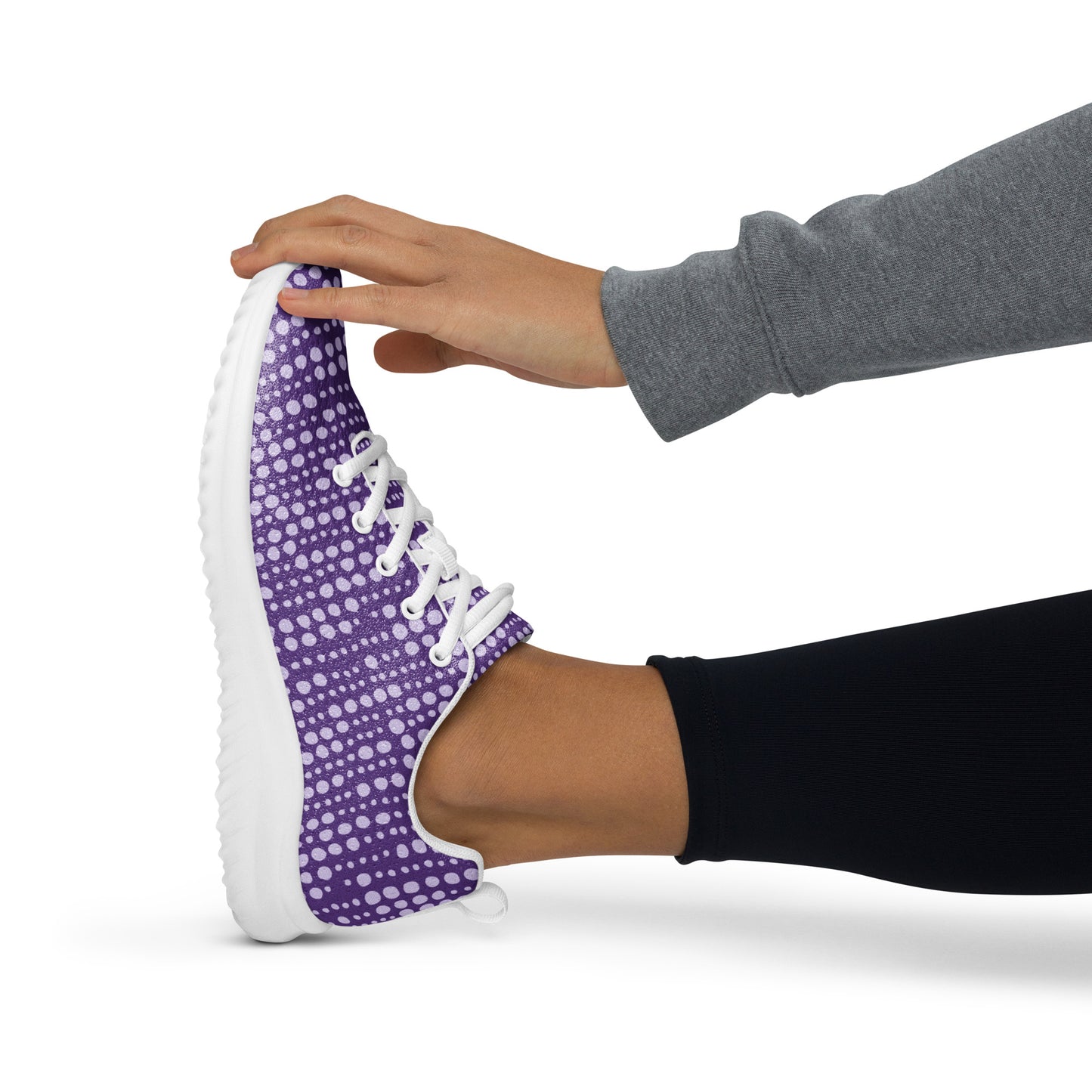 Purple Lights athletic shoes