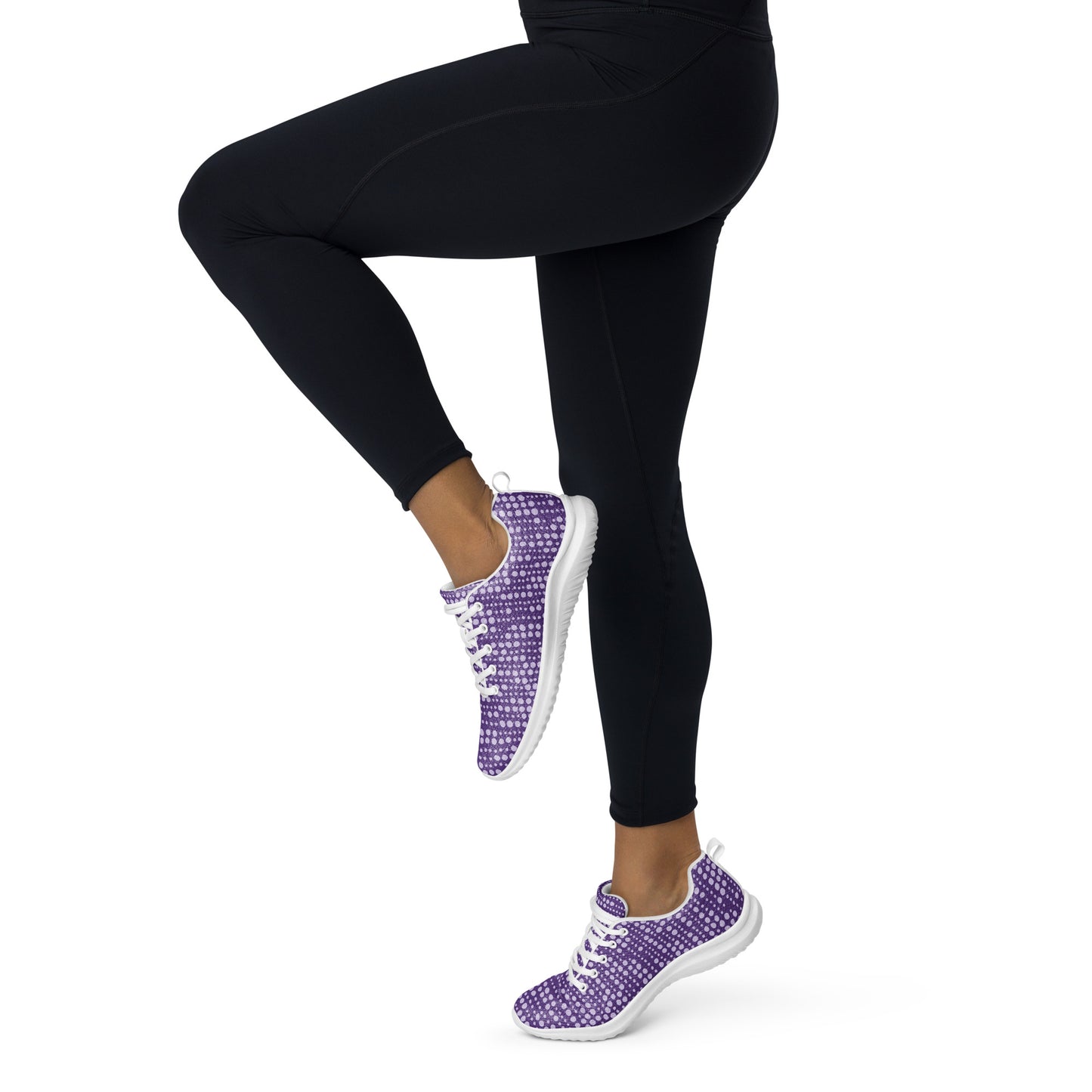 Purple Lights athletic shoes