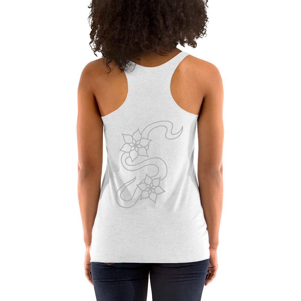 Flower racerback tank