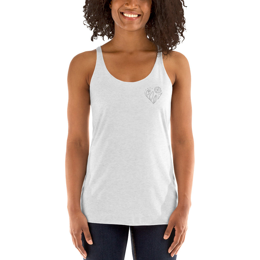 Flower racerback tank
