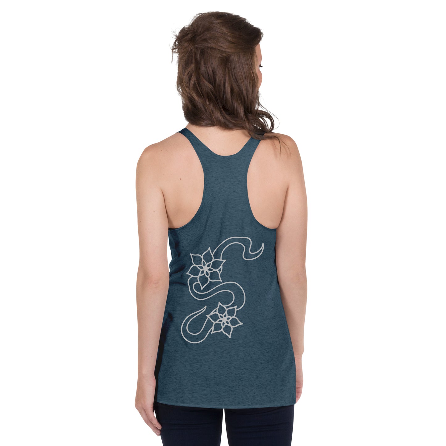 Flower racerback tank