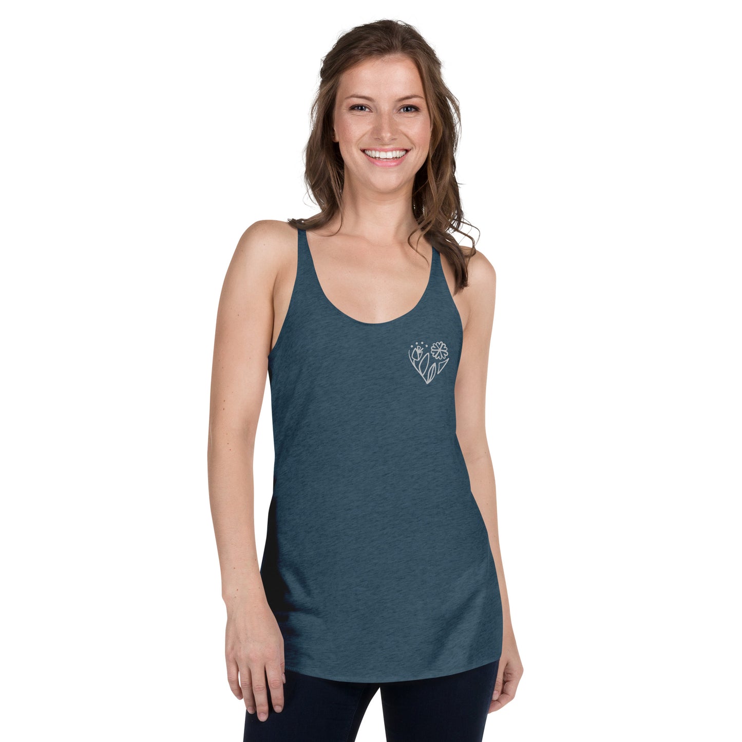 Flower racerback tank