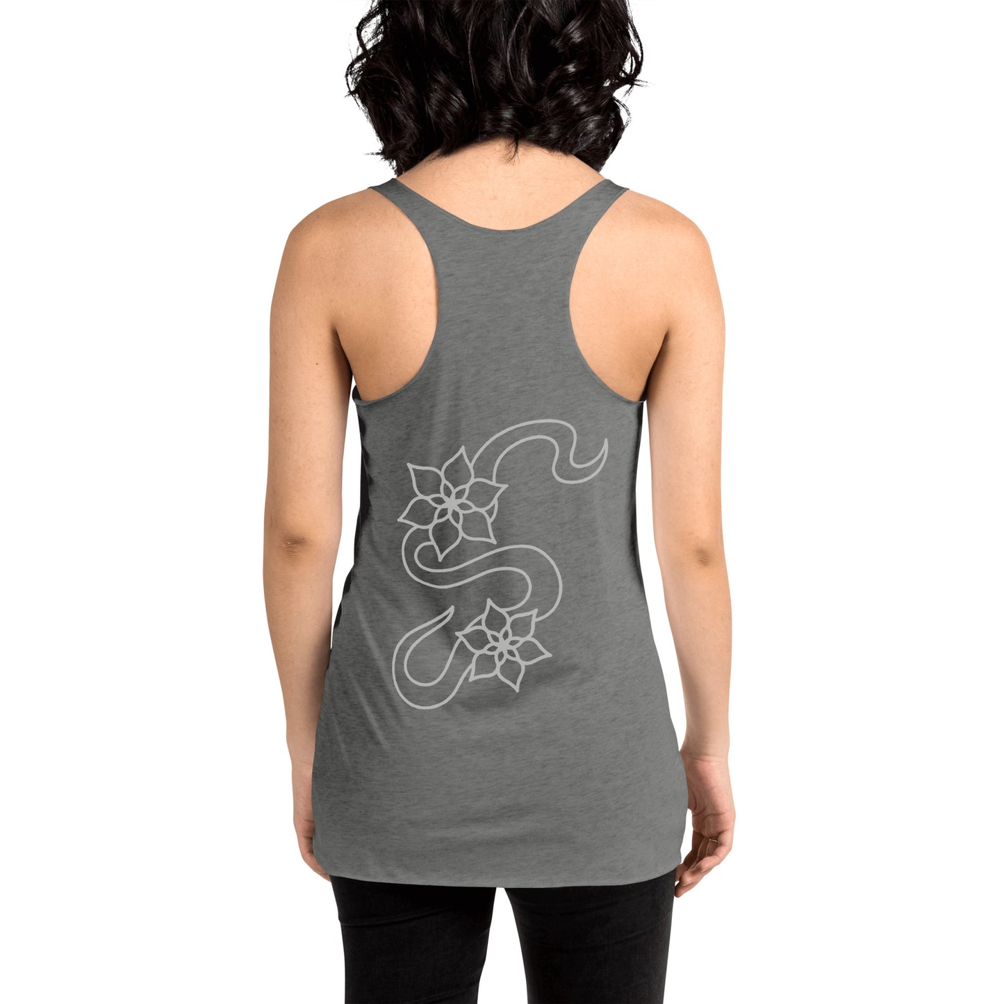 Flower racerback tank