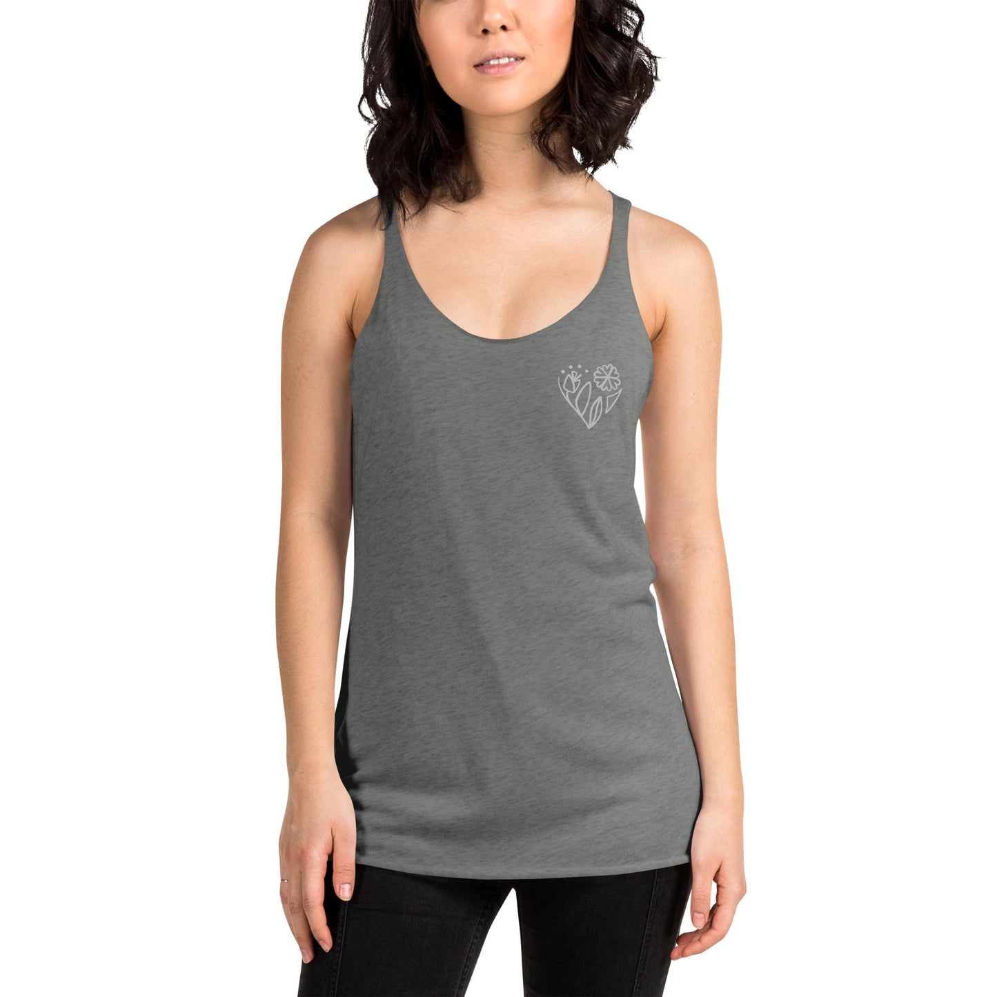Flower racerback tank
