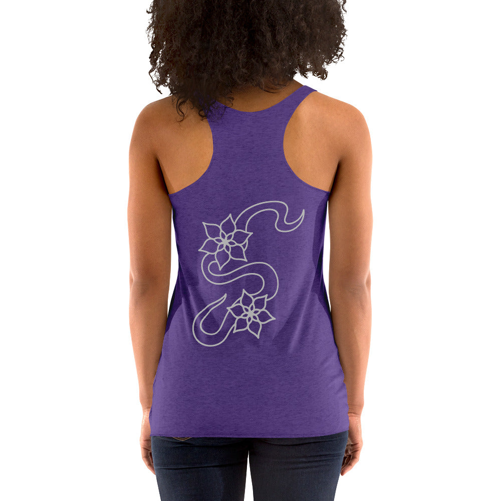 Flower racerback tank