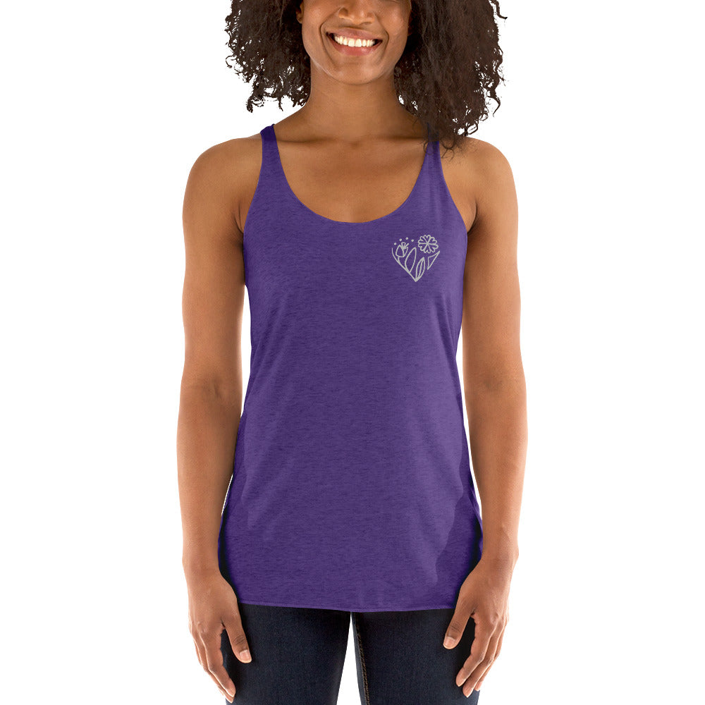 Flower racerback tank