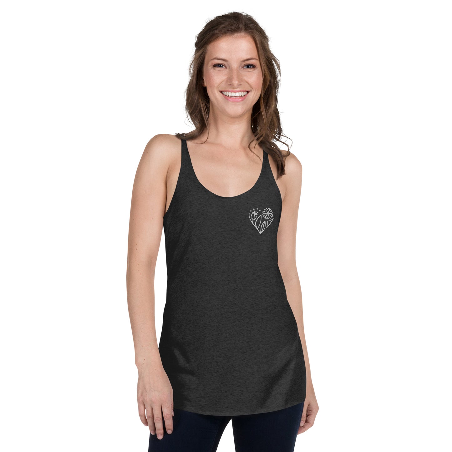 Flower racerback tank