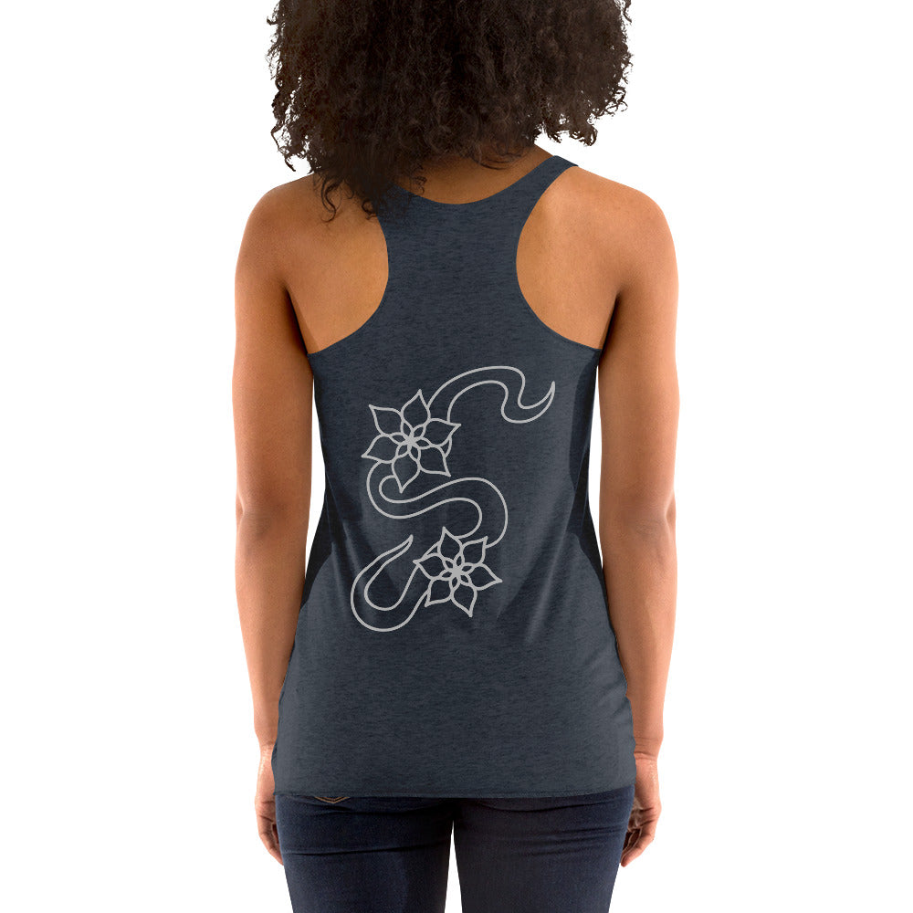 Flower racerback tank
