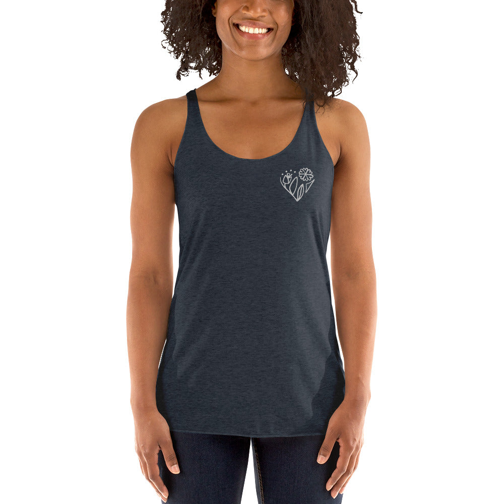 Flower racerback tank