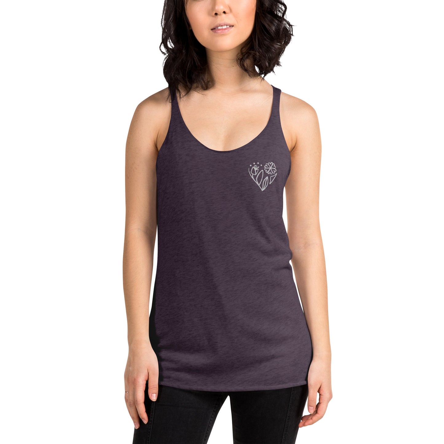 Flower racerback tank