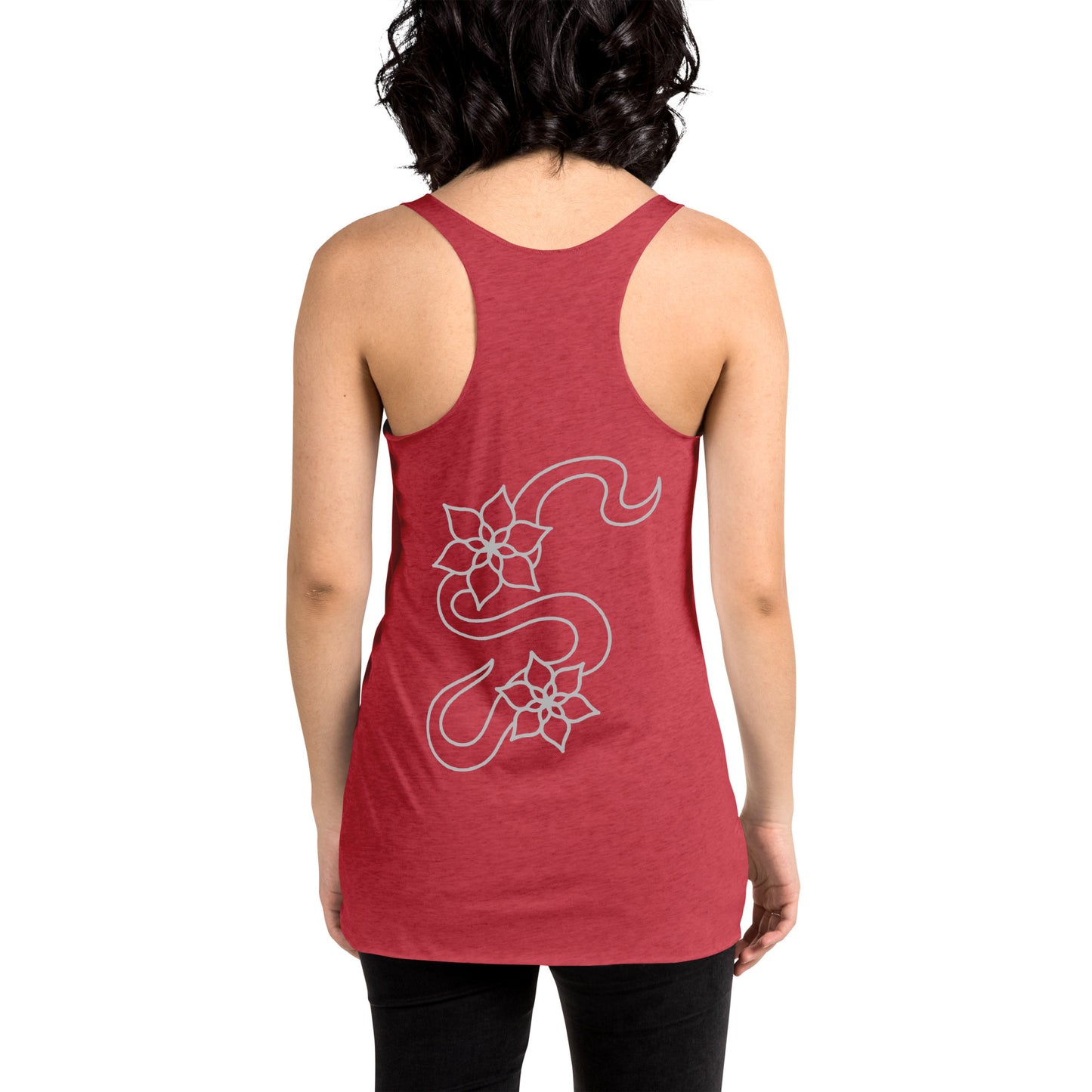 Flower racerback tank