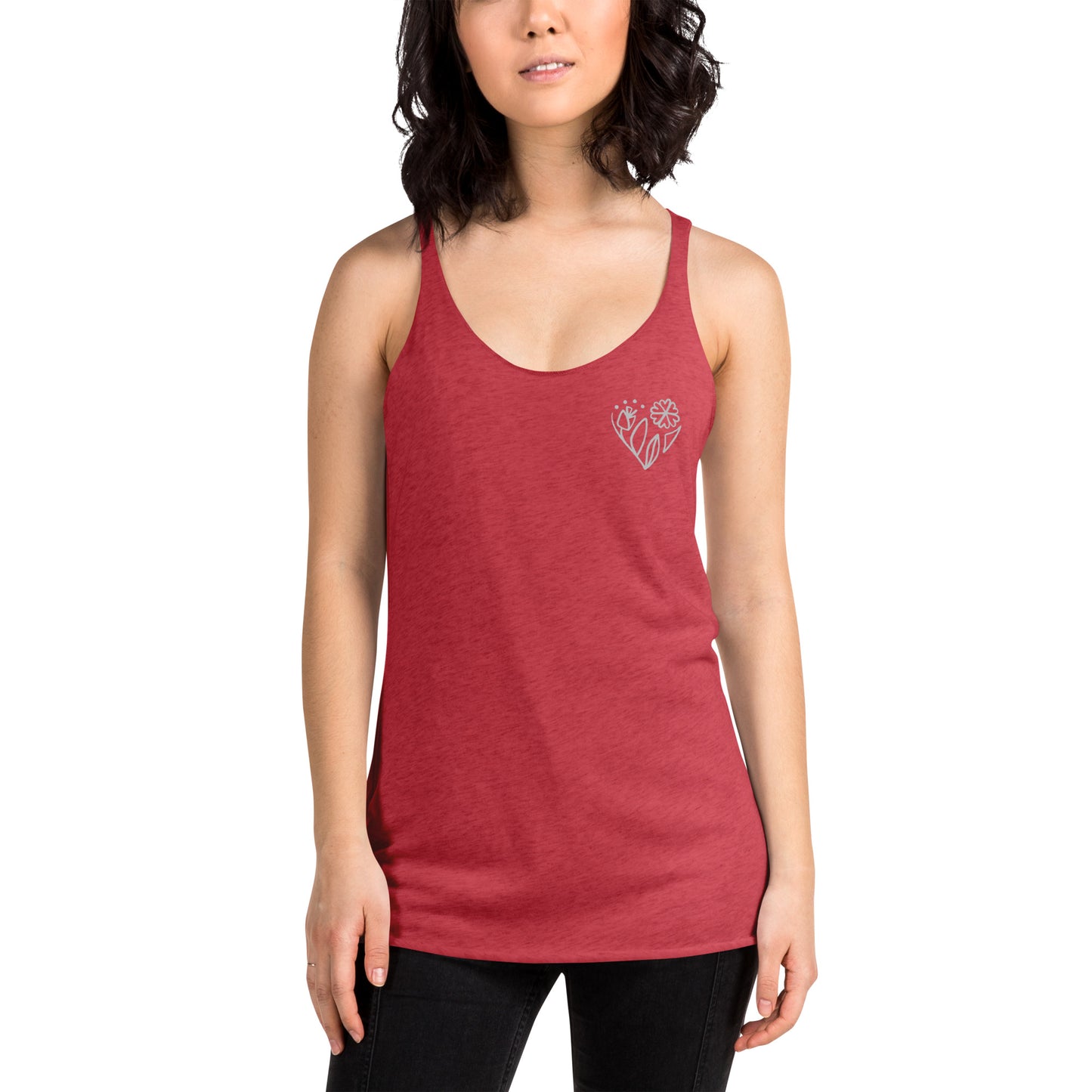 Flower racerback tank