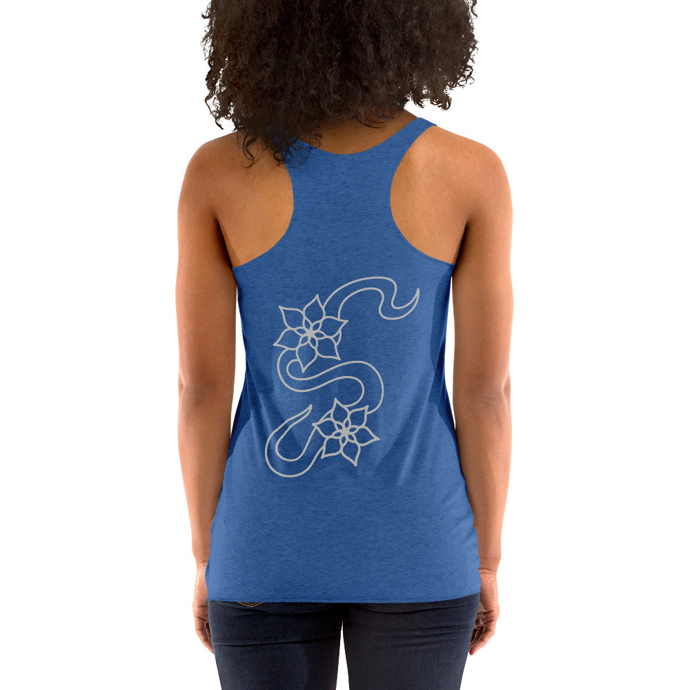 Flower racerback tank