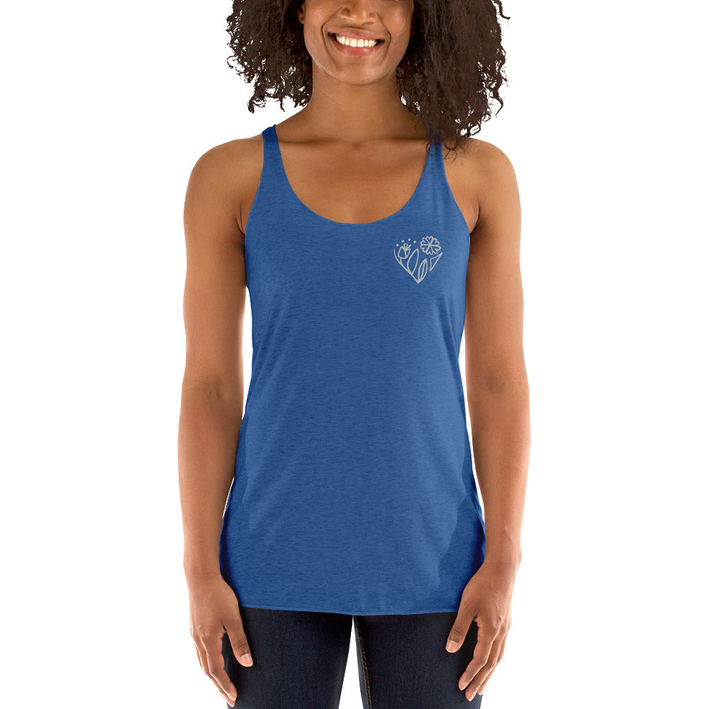 Flower racerback tank