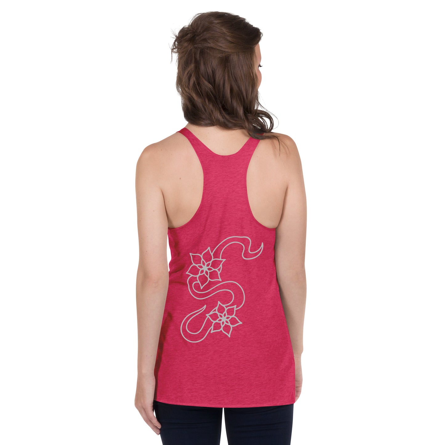 Flower racerback tank