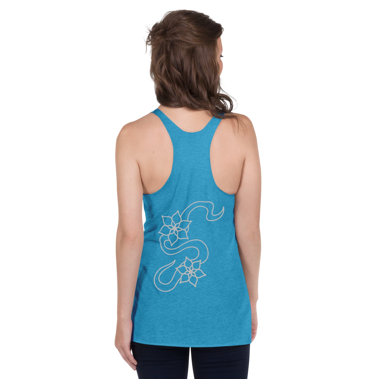 Flower racerback tank
