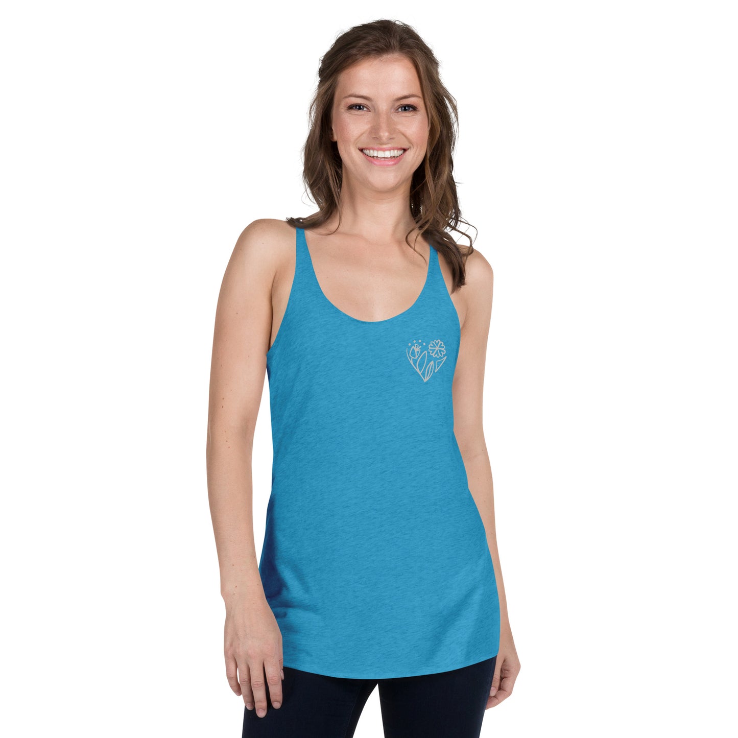 Flower racerback tank