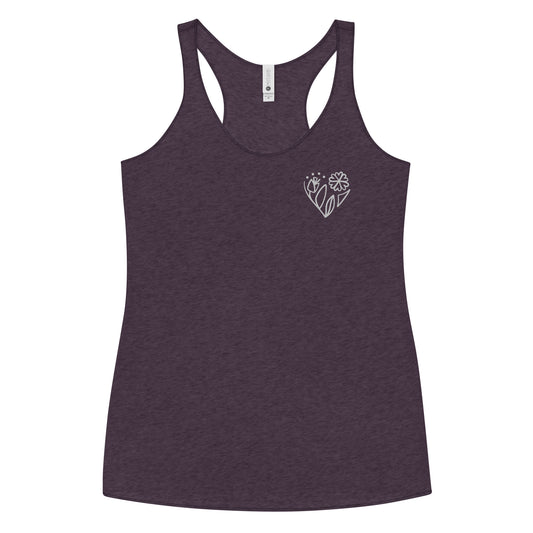 Flower racerback tank